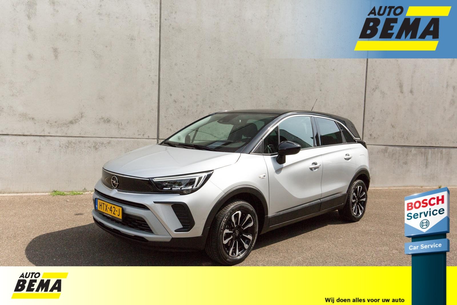 Opel Crossland 1.2 Turbo Elegance 1 jaar Bovag garantie, Auto's, Gebruikt, 1199 cc, Handgeschakeld, 600 kg