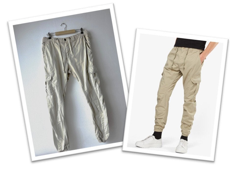 Urban Classics Cargo Jogger Broek – Beige – Maat M, Kleding | Heren, Maat 48/50 (M), Beige, Ophalen of Verzenden, Gedragen