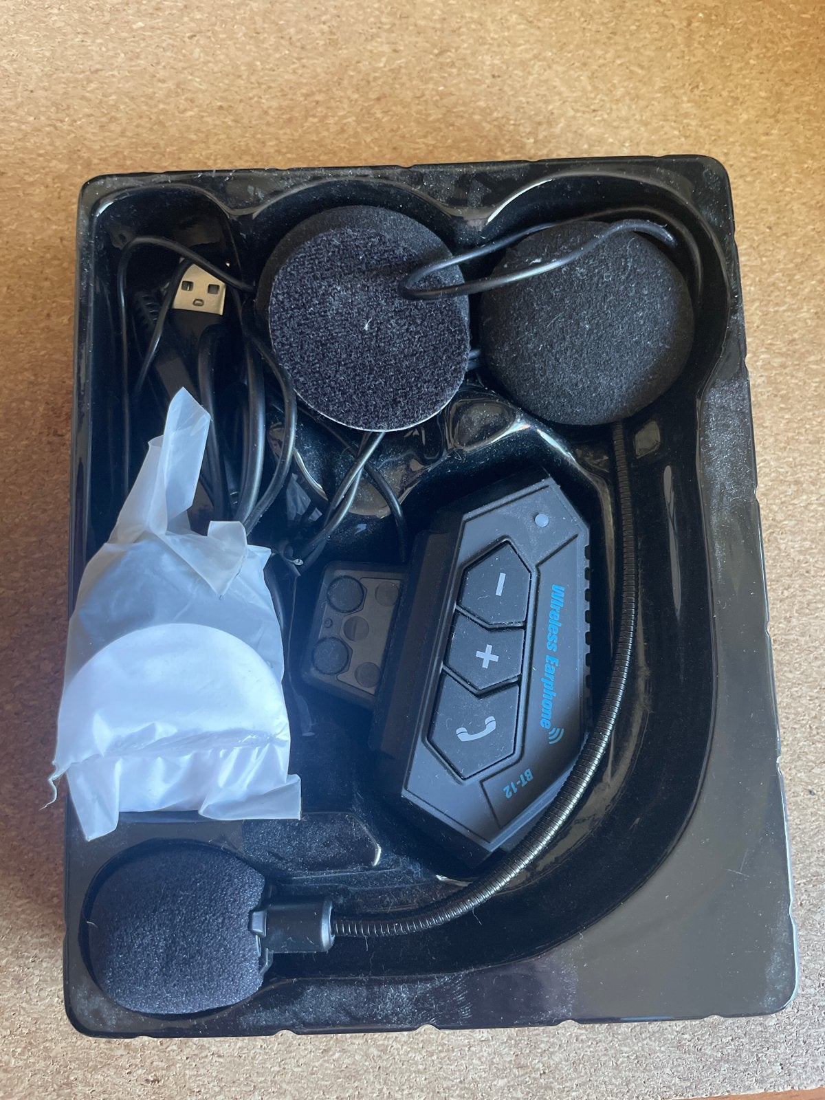 Draadloze Motorhelm Headset - Bluetooth Intercom, Ophalen of Verzenden, Nieuw