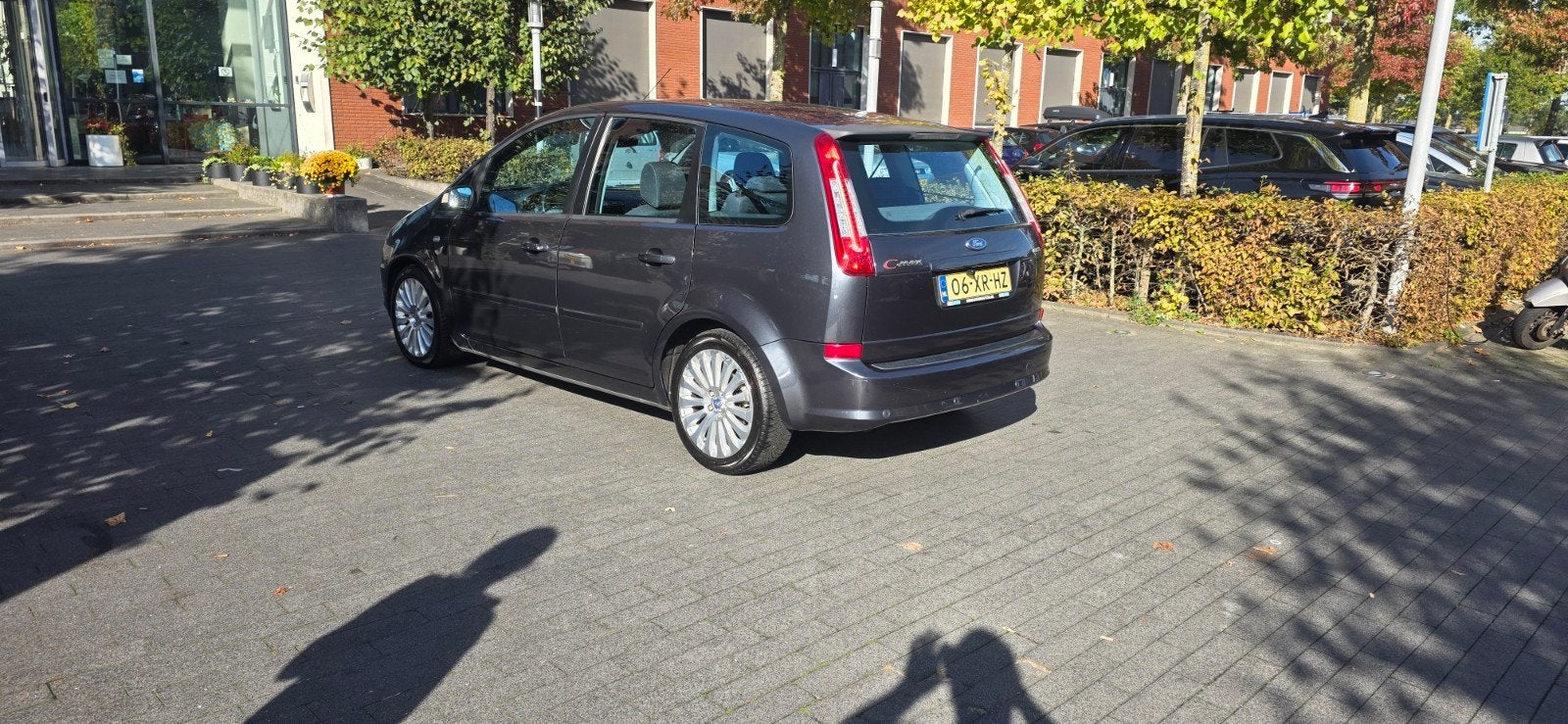 Ford C-Max 1.8 92KW 2007 Grijs, Auto's, Voorwielaandrijving, 125 pk, 4 cilinders, 1200 kg