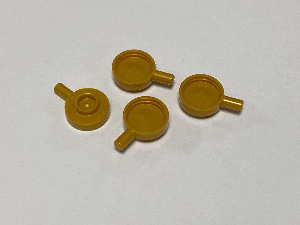 Partij nieuwe Lego 4x braad pan in diverse kleuren