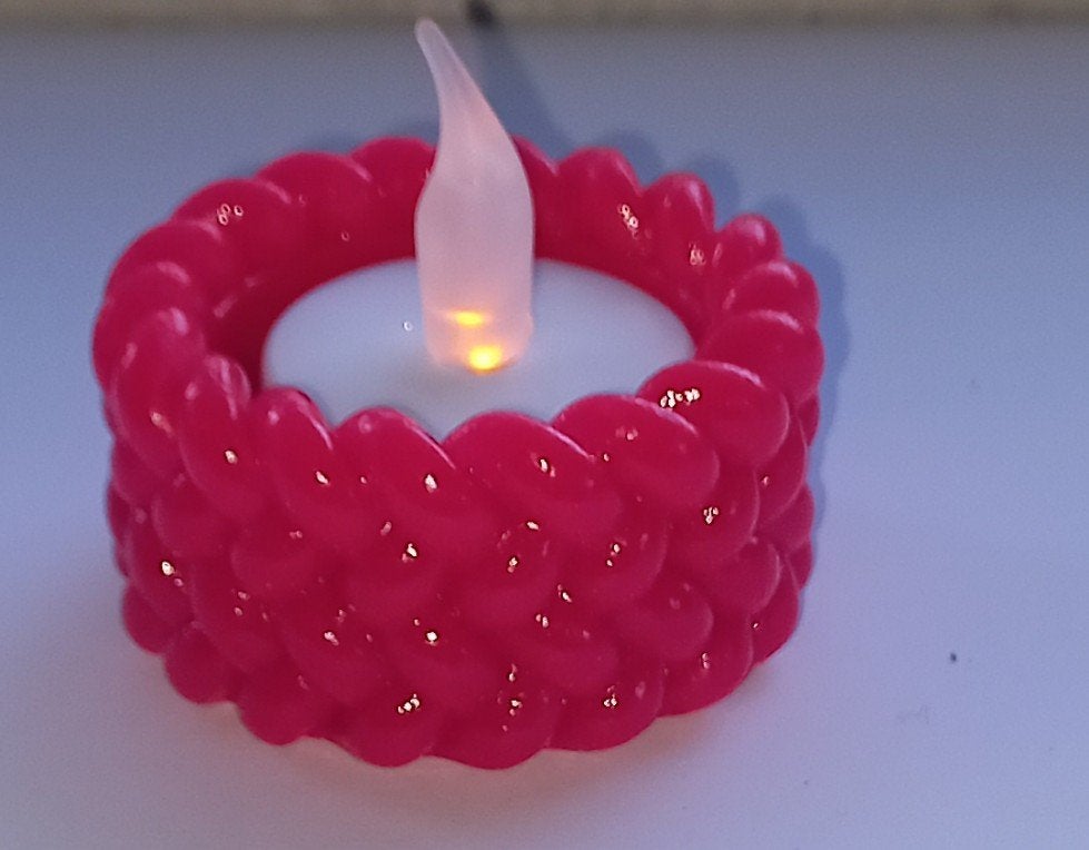 Neon Waxinelichtjes houders van  epoxy., Ophalen of Verzenden, Nieuw, Overige materialen