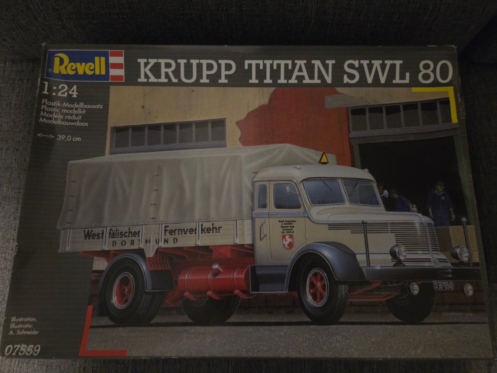 Revell nr.7559 krupp titan swl80, Hobby en Vrije tijd, Modelauto's | 1:24, Ophalen of Verzenden, Revell