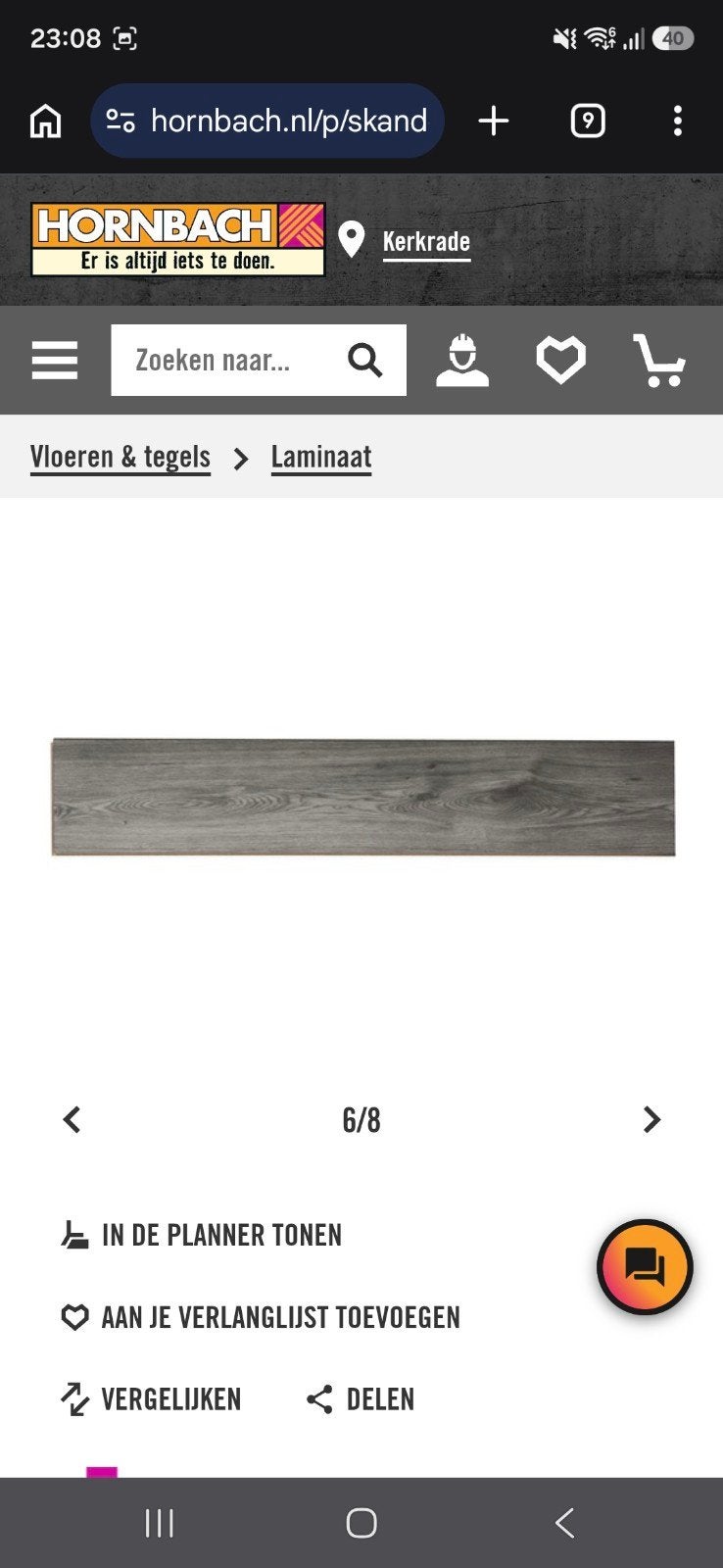 SKANDOR Laminaat 8.0 Surprise donker grijs, Ophalen, Nieuw, 200 tot 250 cm