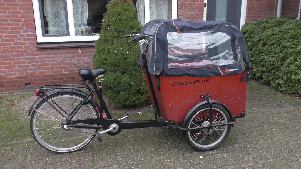 Niet Elektrisch Bakfiets in Goede Staat / Cargo Bike, Fietsen en Brommers, Fietsen | Bakfietsen, Gebruikt, Huif, 2 kinderen, Ophalen