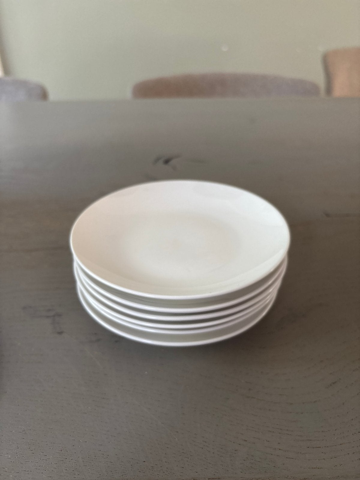 Set van 5 Albert Heijn borden, wit, vaatwasmachinebestendig, Keramiek, Ophalen of Verzenden, Zo goed als nieuw, Albert Heijn
