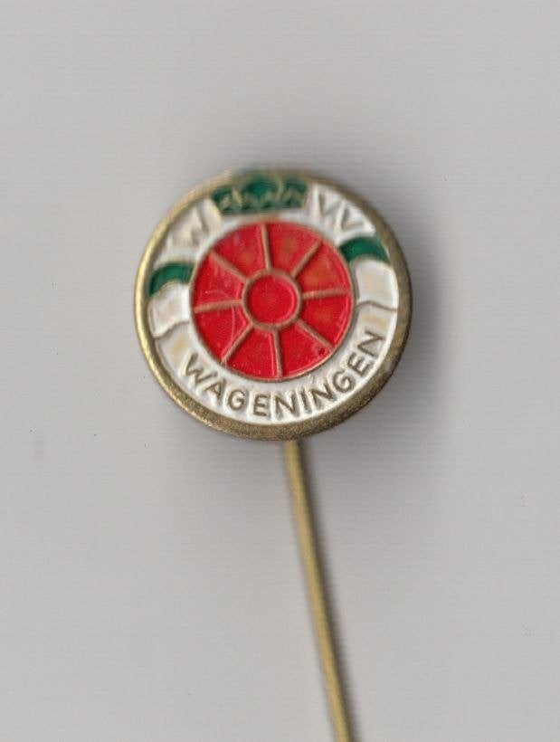 Voetbal VV Wageningen speldje, Verzamelen, Gebruikt, Niet vindbaar, Niet vindbaar, Speldje of Pin