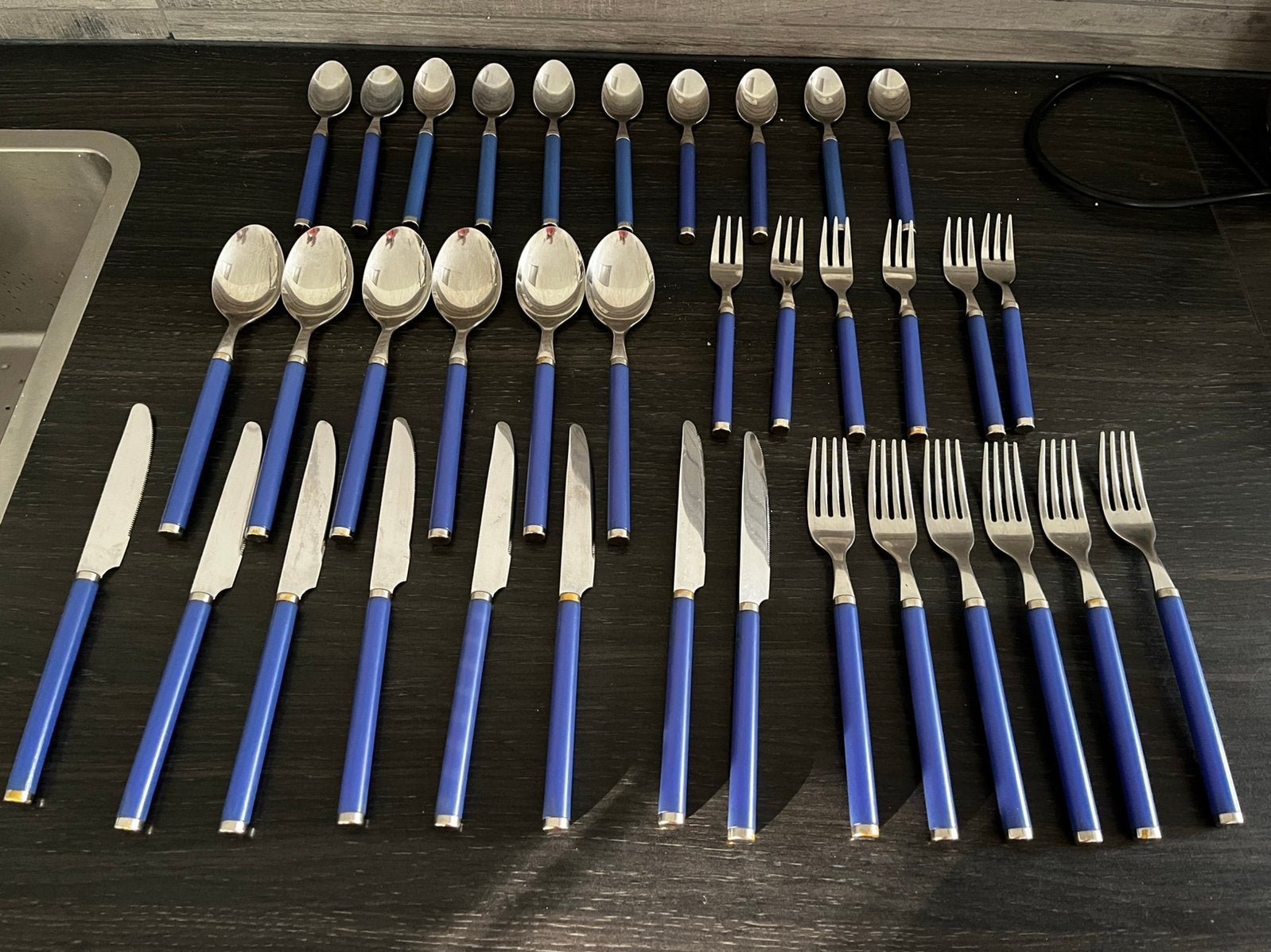 Villeroy & Boch Play! Blue ocean bestekset. 36-delig, Ophalen of Verzenden, Zo goed als nieuw, Rvs of Chroom