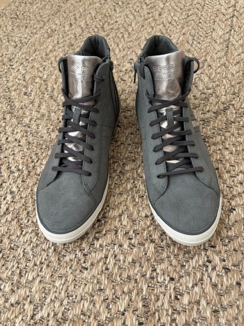 Esprit leren sneakers maat 40, Verzenden, Grijs, Esprit, Sneakers of Gympen