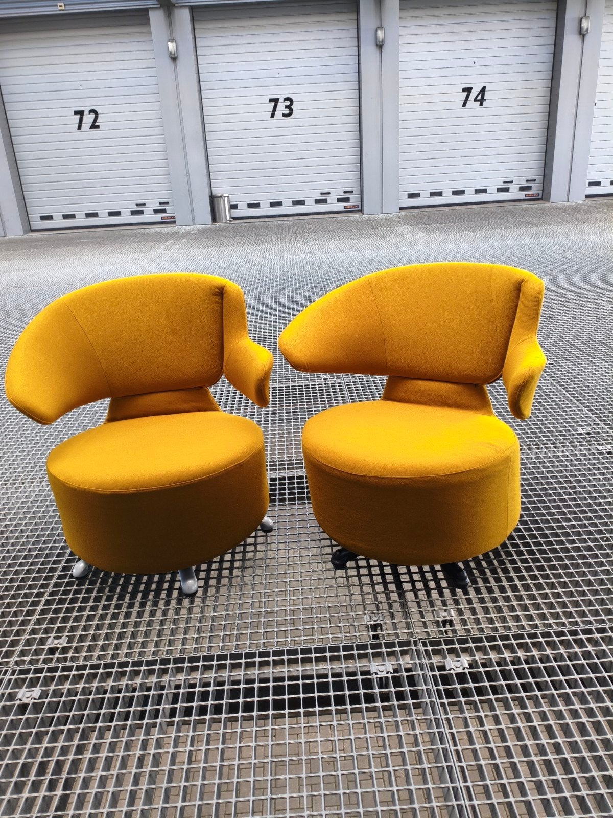 Toshiyuki Kita fauteuil Cassina opnieuw gestoffeerd, Gebruikt, Minder dan 75 cm, Design, Modern, Ophalen of Verzenden