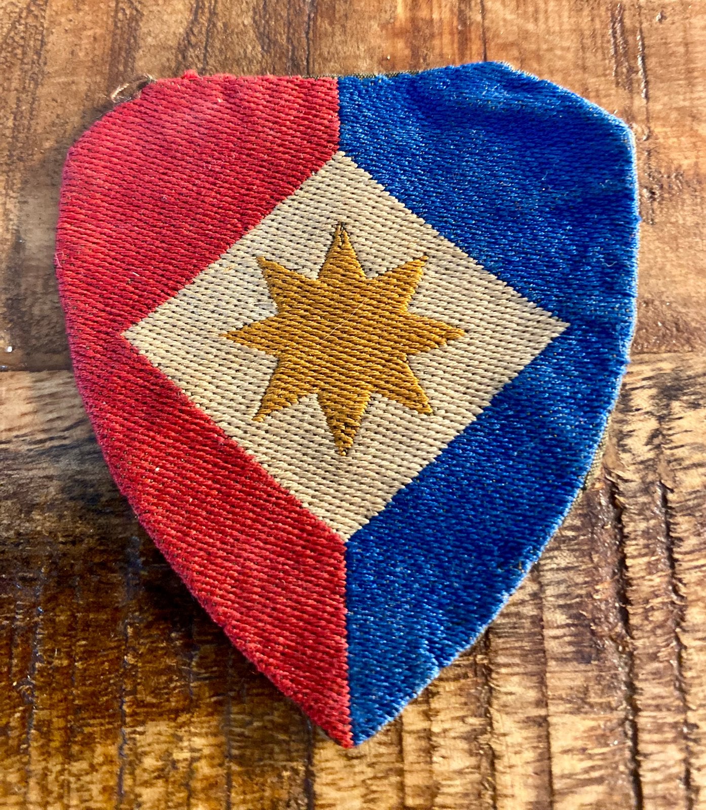 stoffen mouwembleem staf officieren van het 1e Legerkorps, Verzenden, Landmacht, Nederland, Embleem of Badge