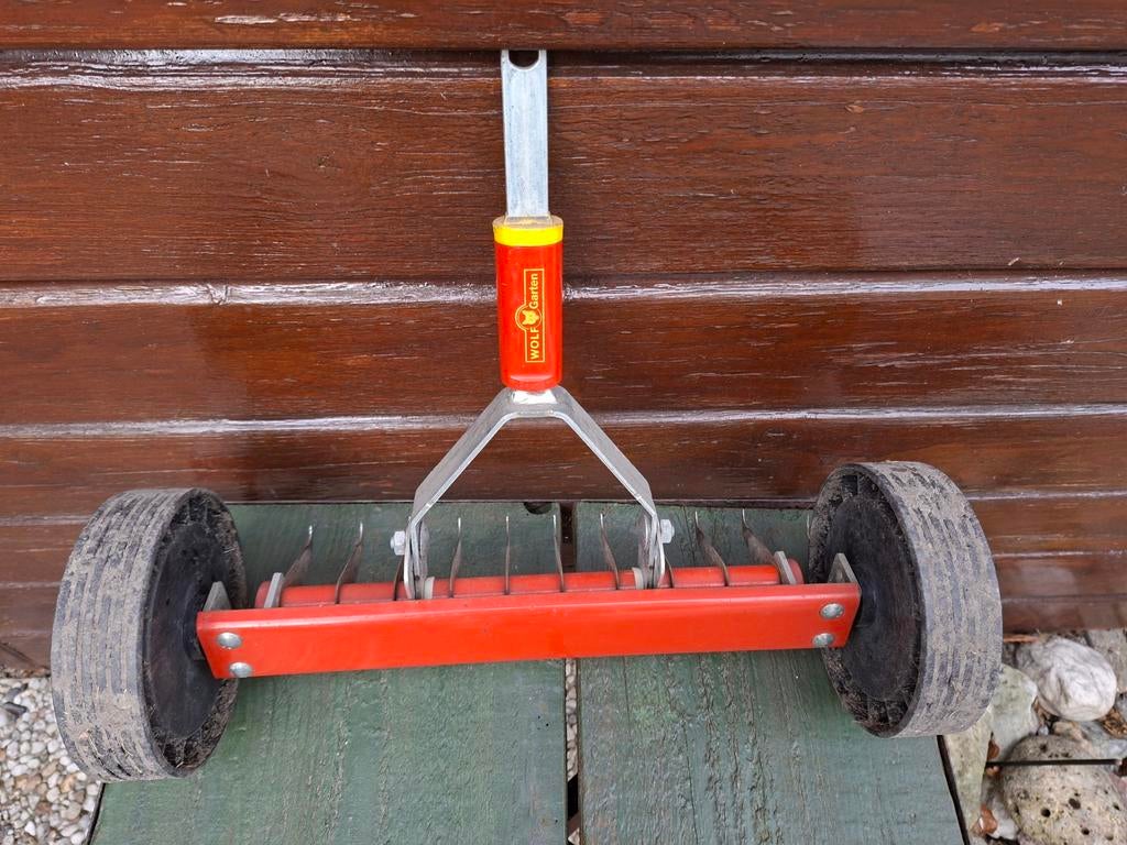 Wolf Garten verticuteer hark Gazonbeluchter /, Ophalen of Verzenden, Gebruikt, Elektrisch