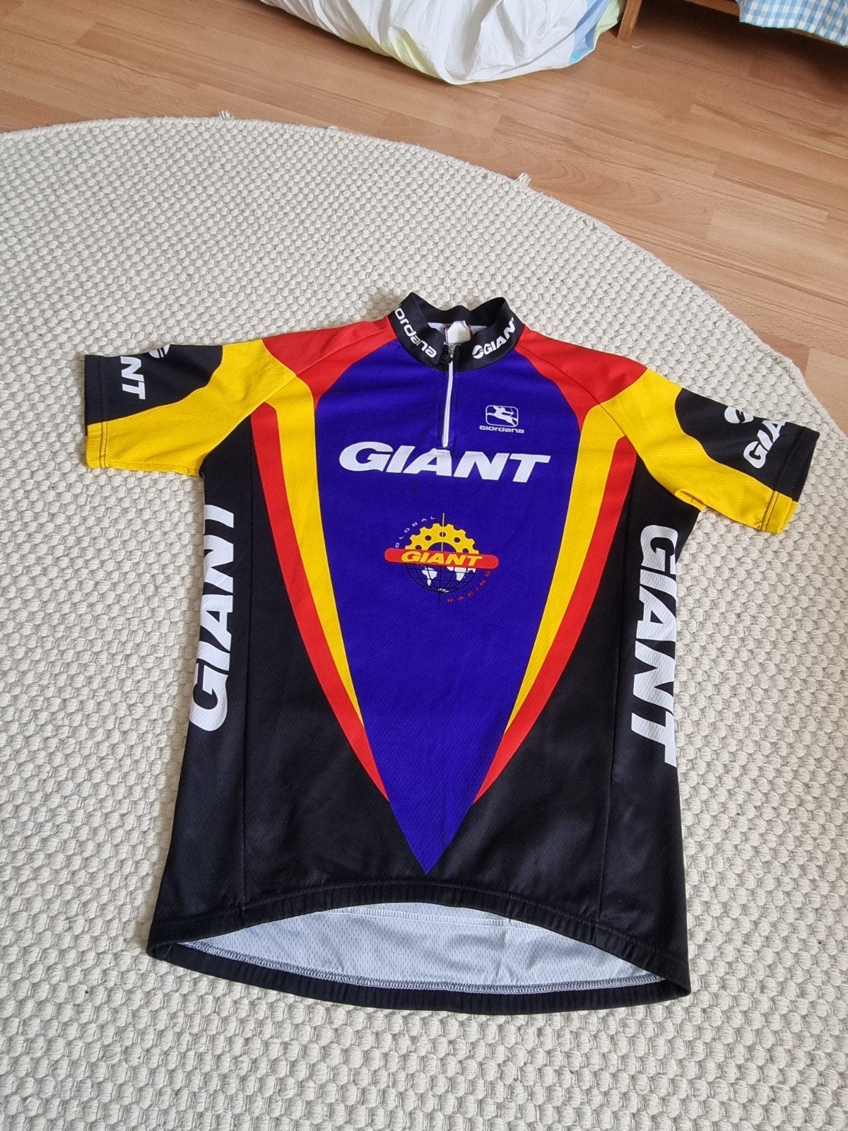 Vintage Giant Wielershirt Wielrennenteam Maat L, M, Fietsen en Brommers, Gebruikt, L, Bovenkleding, Giant