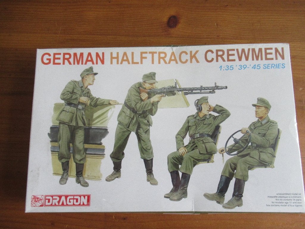 German Halftrack crewmen (Dragon 1/35), Ophalen of Verzenden, Nieuw, 1:35 tot 1:50, Figuur of Figuren