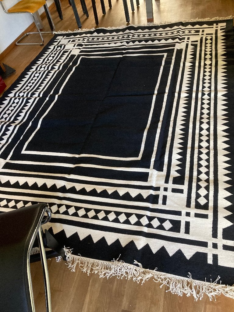 Schitterend handgeweven Indiaas tapijt, Ophalen, Crème, 200 cm of meer, Nieuw