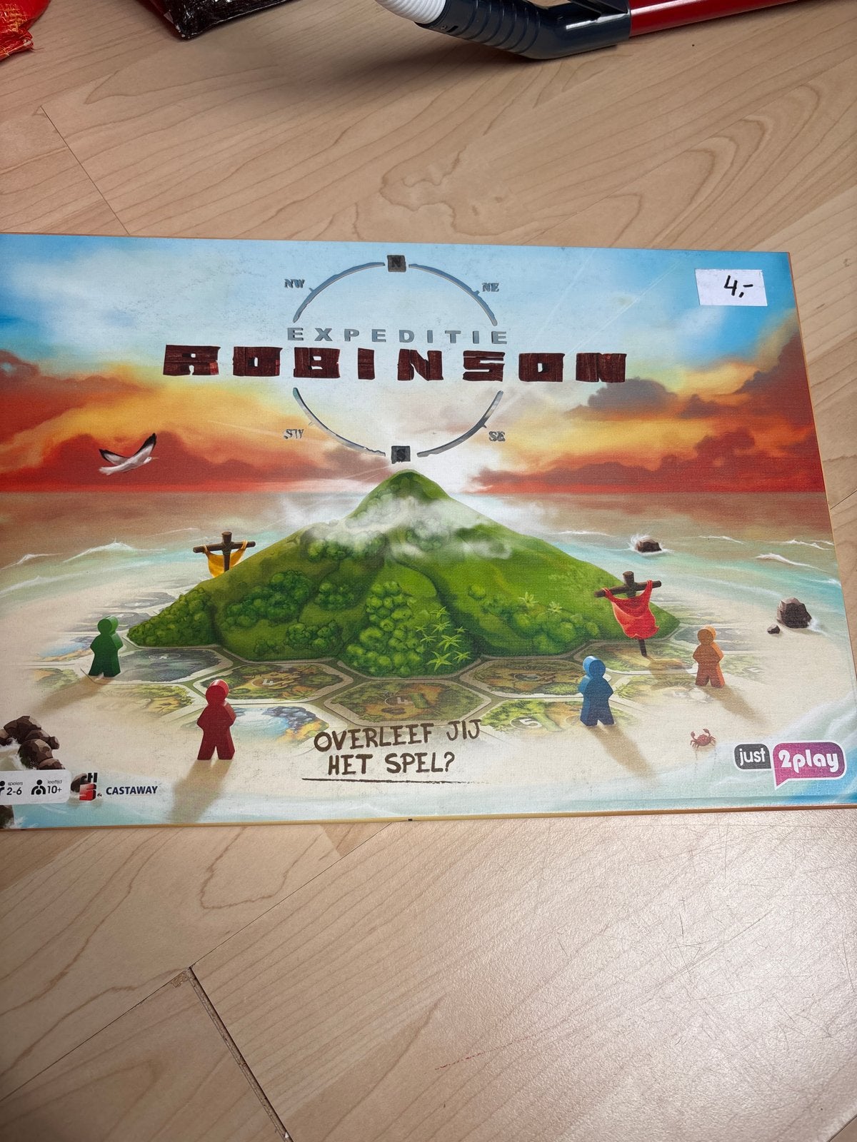 Expeditie Robinson Bordspel - Overleef jij het spel?, Drie of vier spelers, Ophalen of Verzenden, Gebruikt