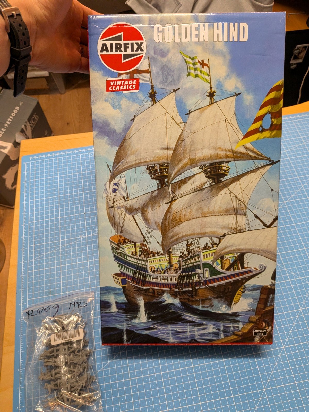 Airfix Golden Hind Modelbouwschip - Nieuw in Doos, Hobby en Vrije tijd, Ophalen of Verzenden, Nieuw, 1:50 tot 1:200, Airfix