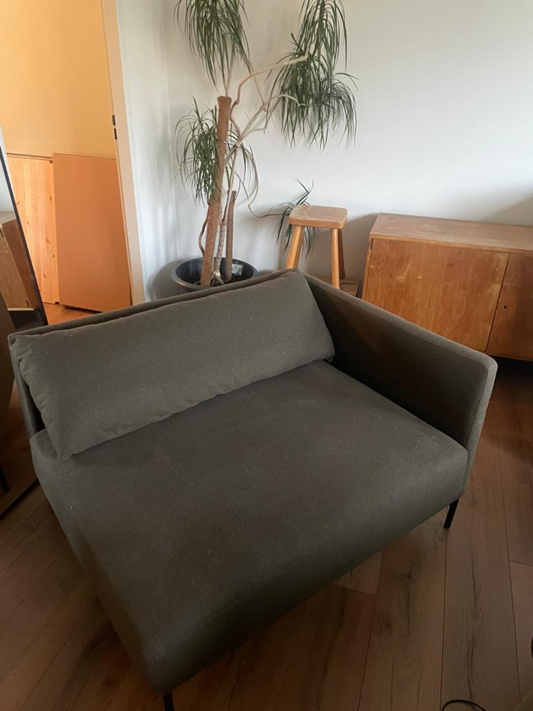 Vincent Module Groen Sofa // fauteuil, Huis en Inrichting, Ophalen of Verzenden, Zo goed als nieuw, Stof, 75 tot 100 cm