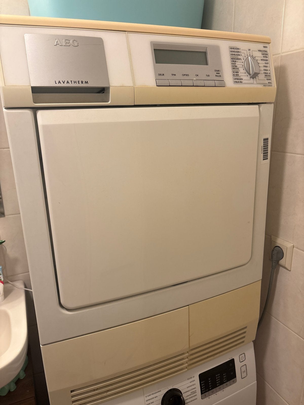 AEG Lavatherm condensdroger, Witgoed en Apparatuur, Ophalen, Gebruikt, Condens
