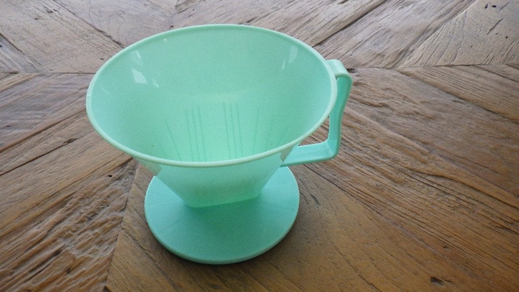 mooie retro lichtgroene koffiefilter, Ophalen of Verzenden, Overige typen