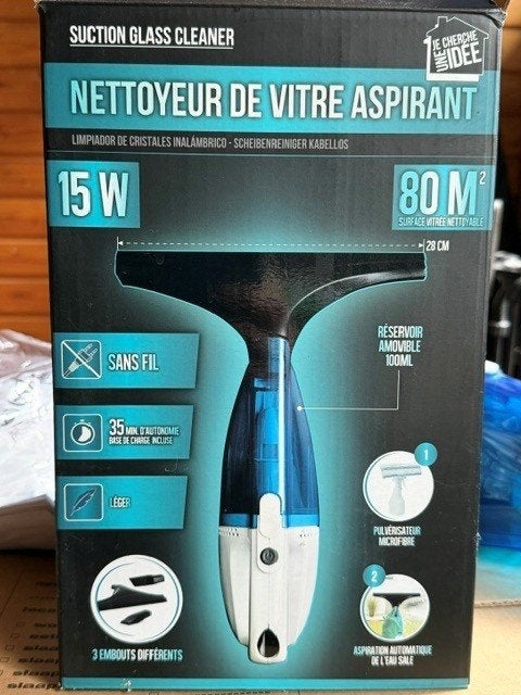 Draadloze Elektrische Ruitenreiniger (15W) – zgan in doos!, Huis en Inrichting, Ophalen of Verzenden, Raamwisser of Trekker