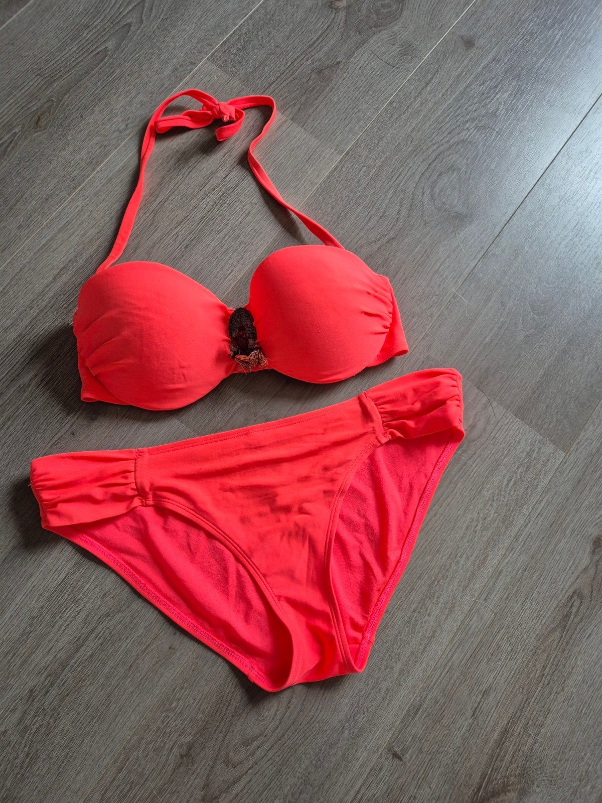 bikini van hunkemoller broek maat L  top 75 d, Ophalen of Verzenden, Zo goed als nieuw, Roze, Bikini