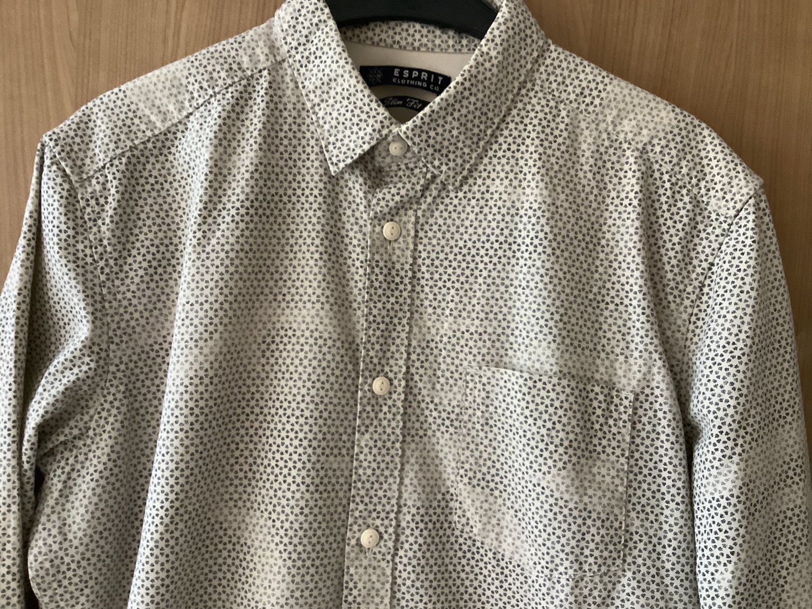 Overhemd mt, M.    Esprit., Verzenden, Zo goed als nieuw, Beige, Halswijdte 39/40 (M)