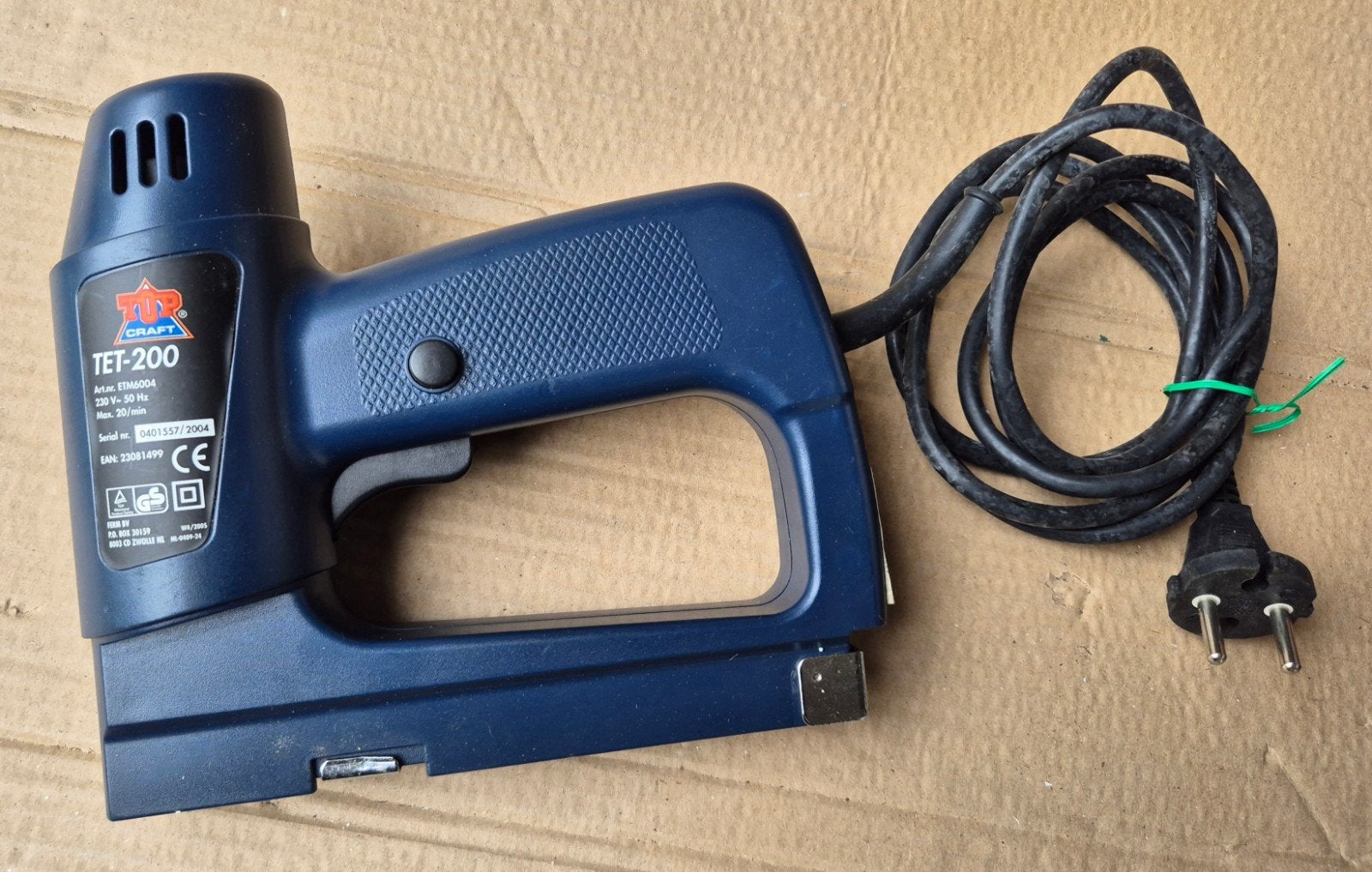 Top Craft TET-200 Elektrische Nietmachine, Ophalen of Verzenden, Zo goed als nieuw, Tacker/nietmachine, Overige merken