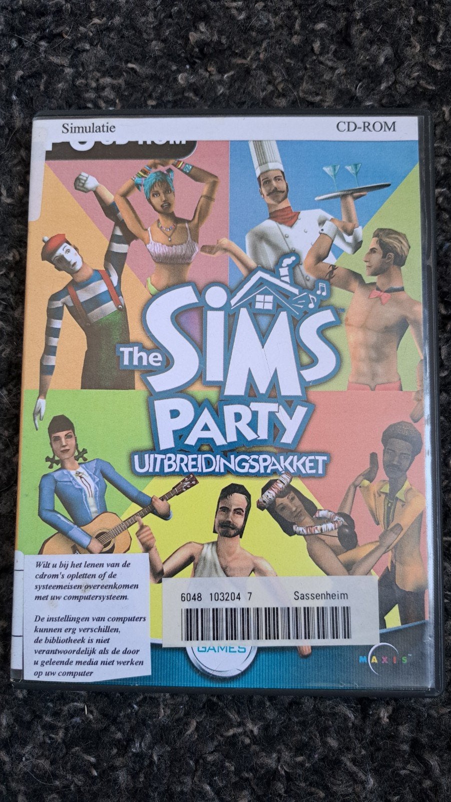 The Sims Party Uitbreidingspakket CD-ROM, 1 speler, Ophalen of Verzenden, Simulatie, Vanaf 12 jaar