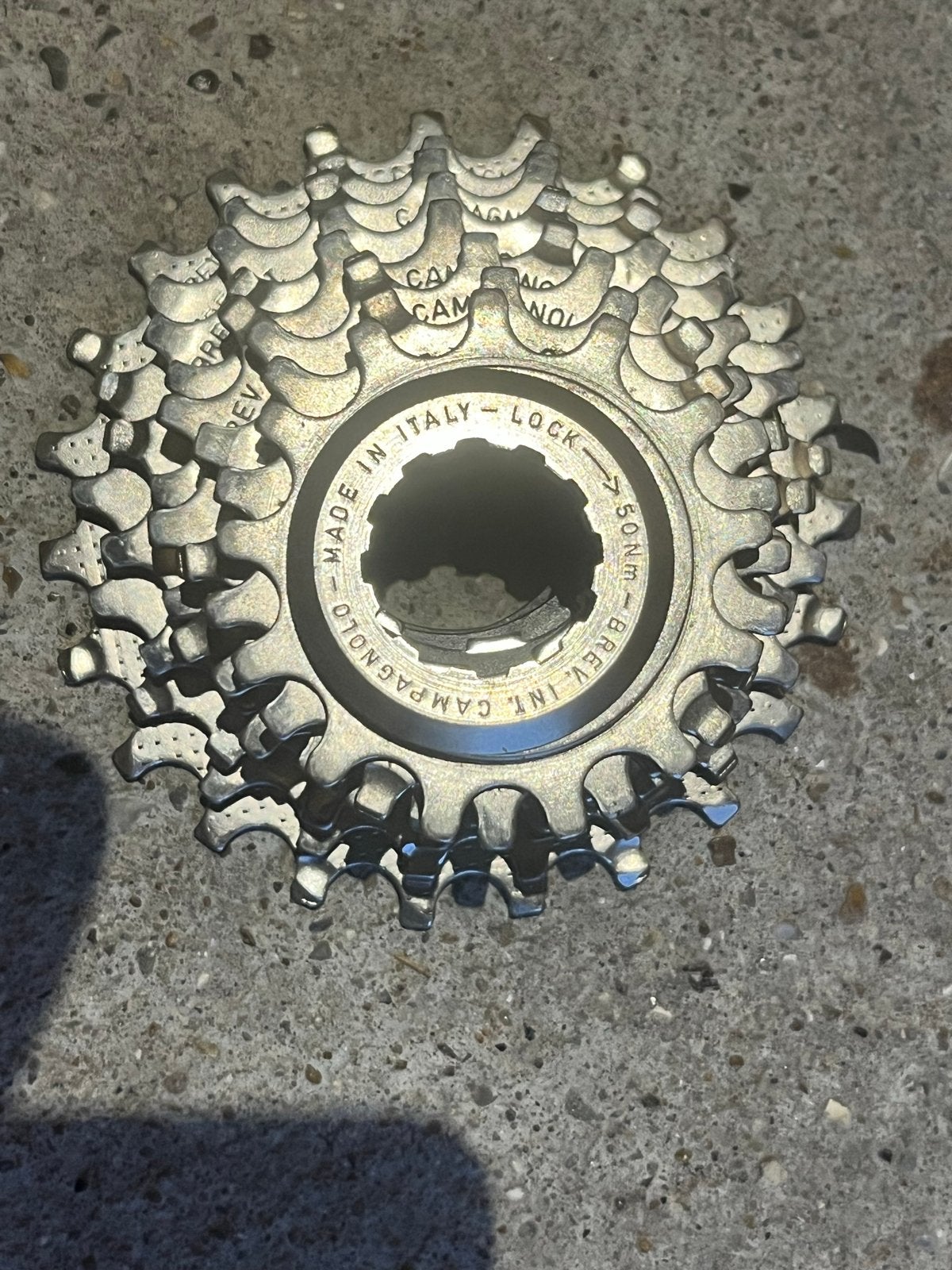 Campagnolo 8 speed casette, Gebruikt, Staal, Ophalen of Verzenden, Derailleur of Ketting