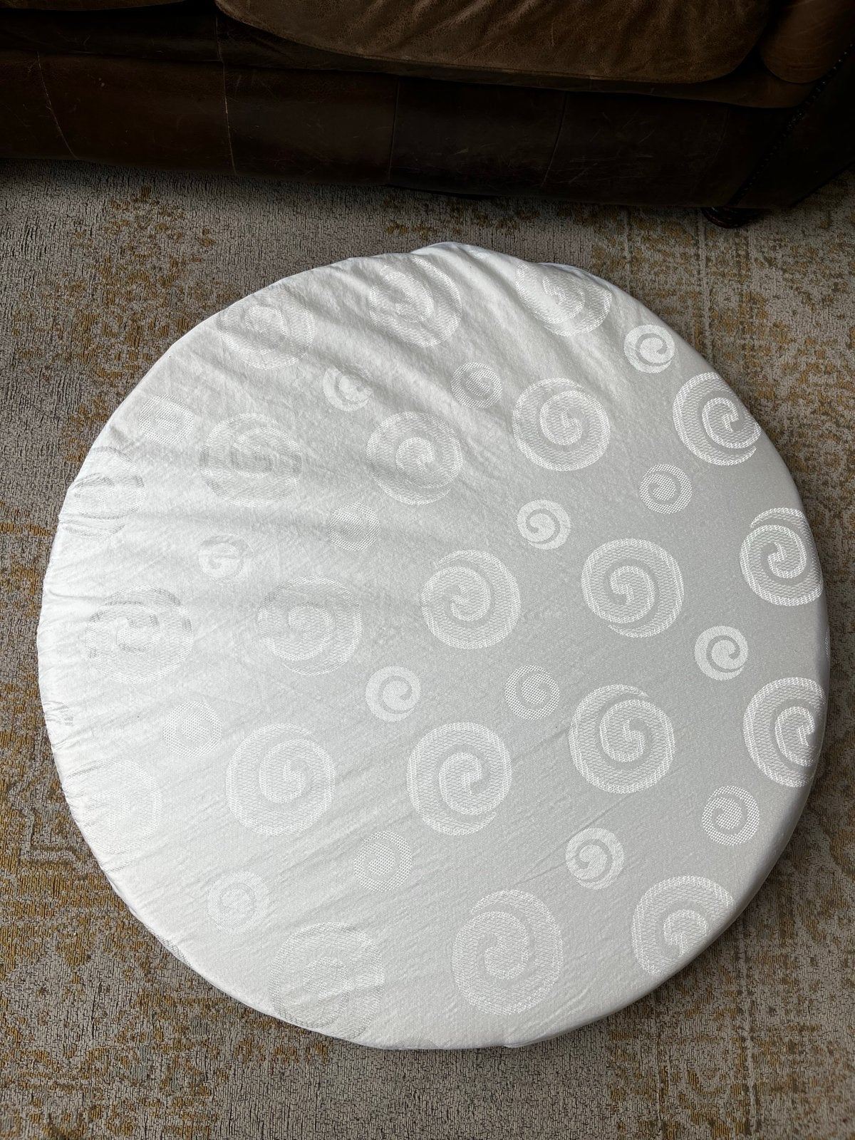Rond boxmatras 90 cm met hoes, Ophalen of Verzenden, Zo goed als nieuw