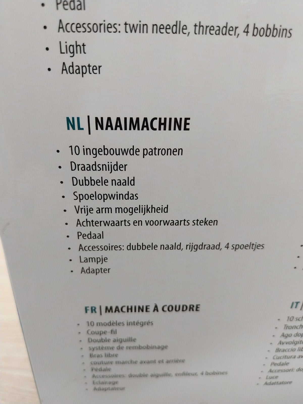 Tristar SM-6000 Naaimachine - zgan in doos, Ophalen, Zo goed als nieuw, Naaimachine, Overige merken