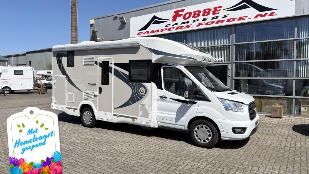 Nieuwstaat met 28dkm Automaat De Chausson Titanium 640 2020, Automaat, Ringverwarming, Diesel, Luifel