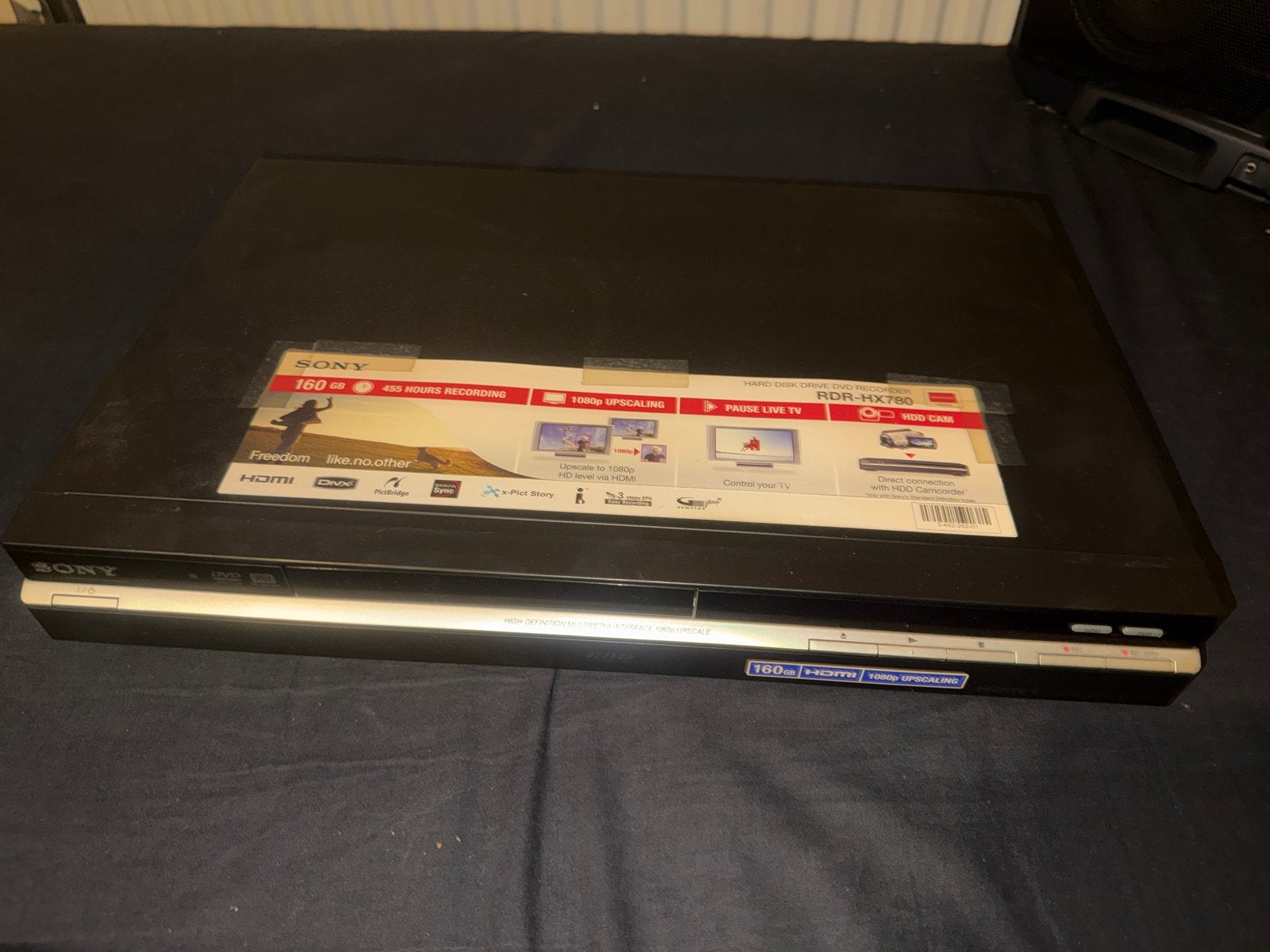 Sony RDR-HX780 DVD-recorder met 160GB HDD en HDMI, Gebruikt, Met harddisk, Dvd-recorder, Ophalen of Verzenden