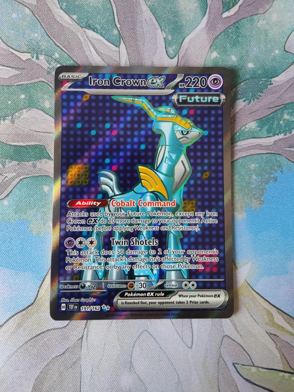 Pokemon temporal forces iron crown ex full art 191/162, Ophalen of Verzenden, Nieuw, Losse kaart, Foil