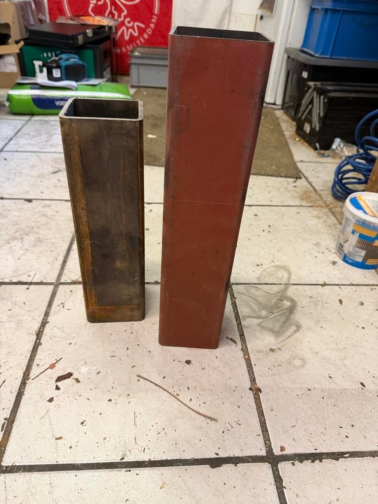 Stalen kokers, Doe-het-zelf en Verbouw, Metalen, Ophalen, Gebruikt, IJzer