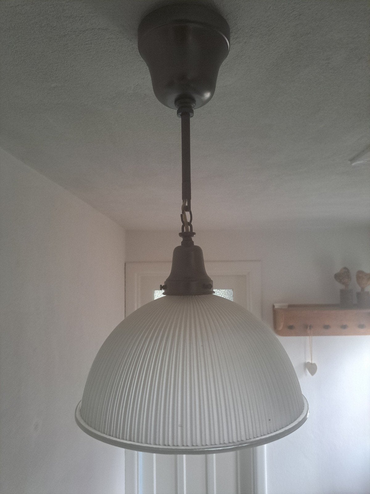 hanglamp 3 stuks, Ophalen, Gebruikt, Glas