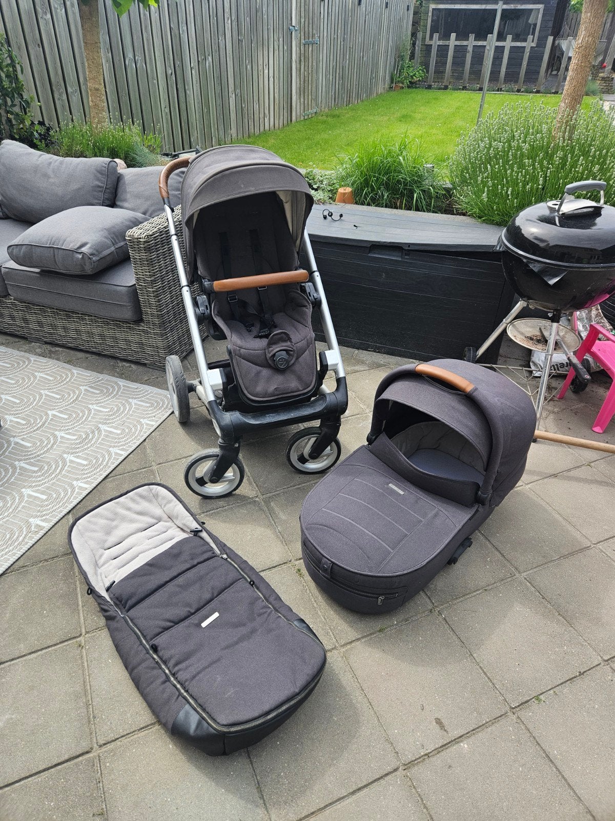 Mutsy icon leisure complete kinderwagen met reiswieg, Gebruikt, Ophalen of Verzenden, Combiwagen, Mutsy
