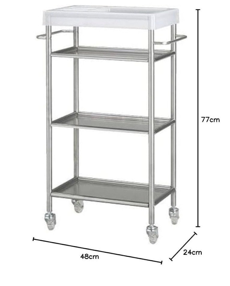 IKEA Grundtal Trolley RVS - Handige Keukentrolley, Ophalen, Gebruikt