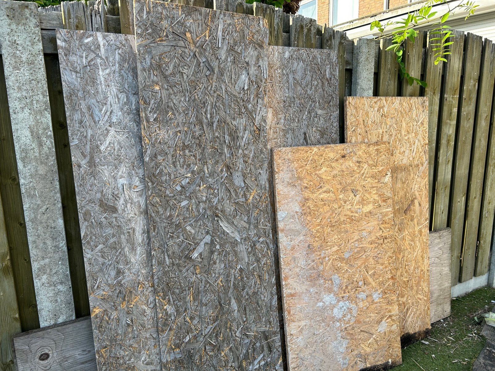 OSB-platen, Ophalen, Gebruikt, Hout