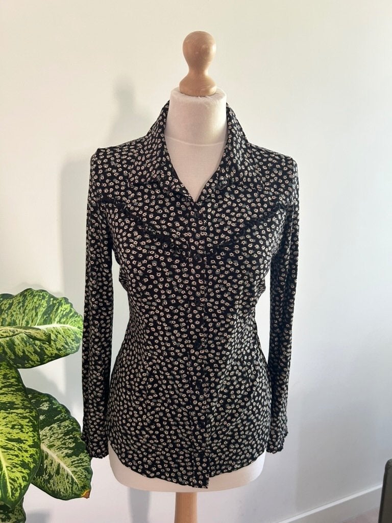 King Louie maat L prachtige western cowboy blouse 3378