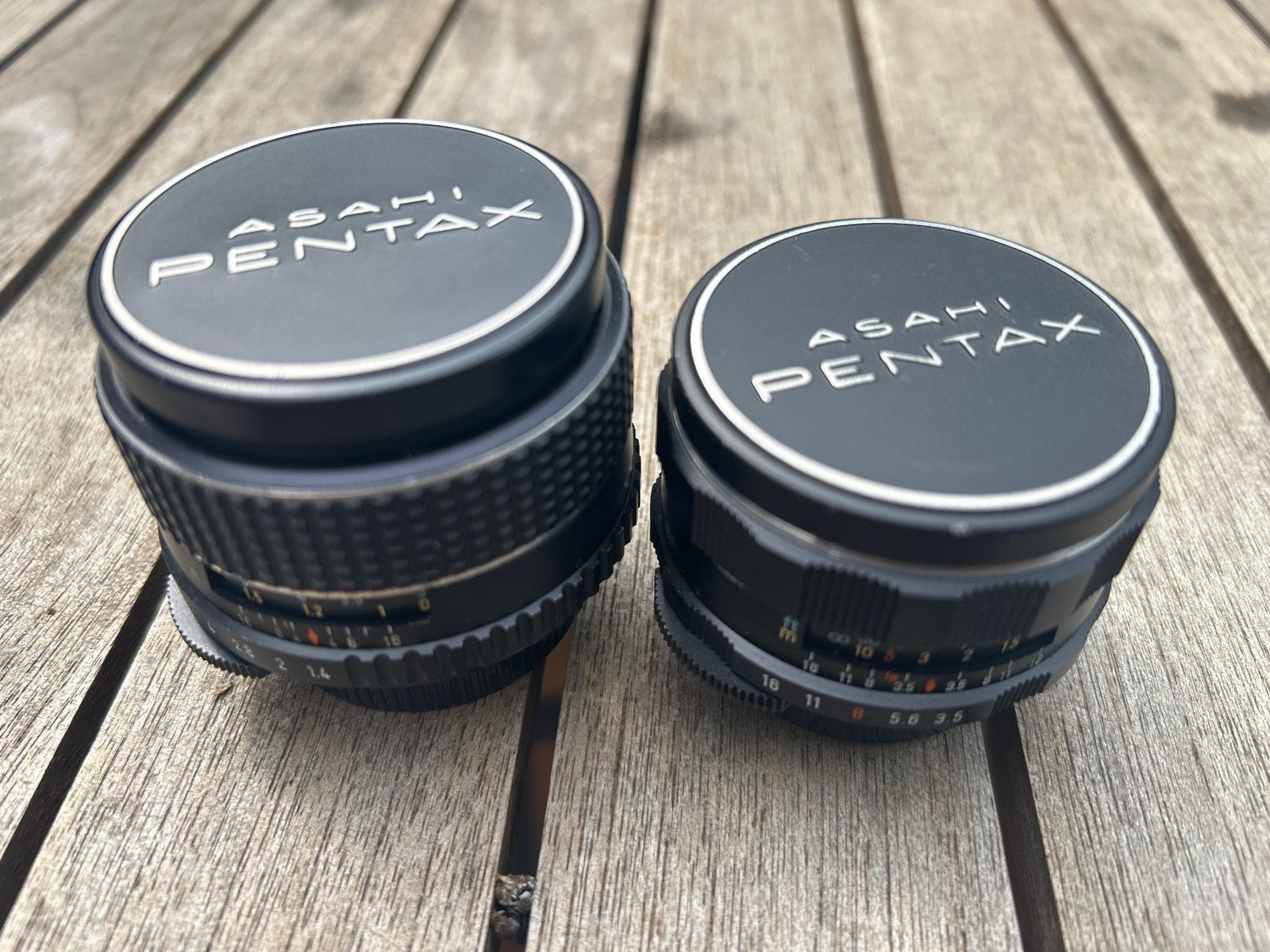 Asahi Pentax SMC Takumar 50mm f/1.4 en 35mm f/3.5 lenzen, Audio, Tv en Foto, Fotografie | Lenzen en Objectieven, M42, Gebruikt