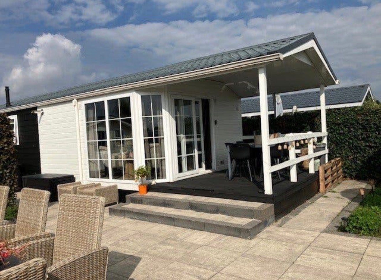 Mooie luxe 4-6 persoons chalet aan het water in Loosdrecht !, Vakantie, 2 slaapkamers, Recreatiepark, Utrecht, Wasmachine