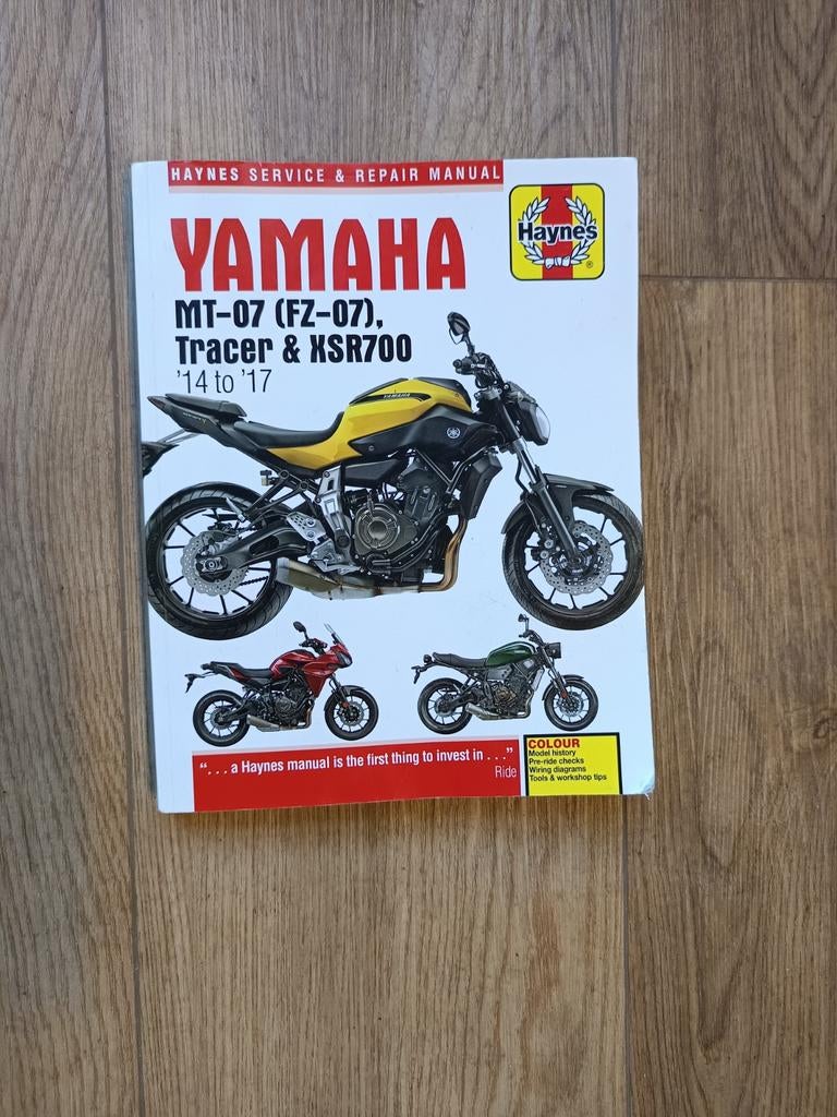 Yamaha MT07 Tracer XSR700 HAYNES onderhoudsboek, Boeken, Ophalen of Verzenden, Zo goed als nieuw