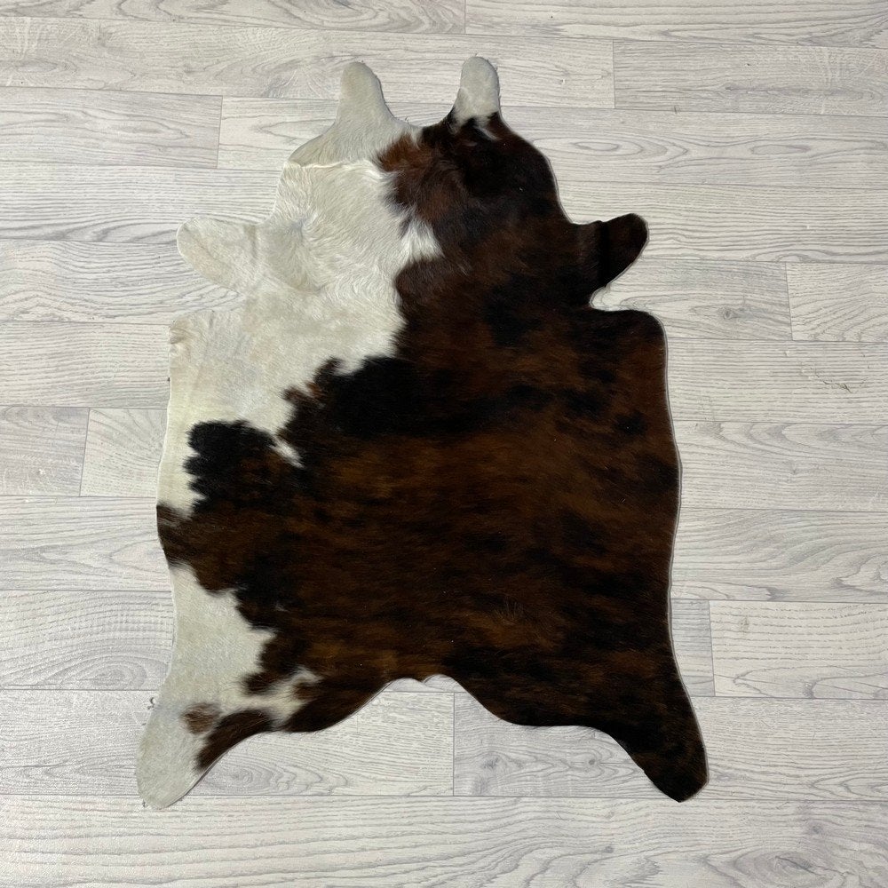 Mini koeienhuid bruin wit zwart 90x60cm #440 | Lederstore, Nieuw, Overige vormen, Zwart, 50 tot 100 cm