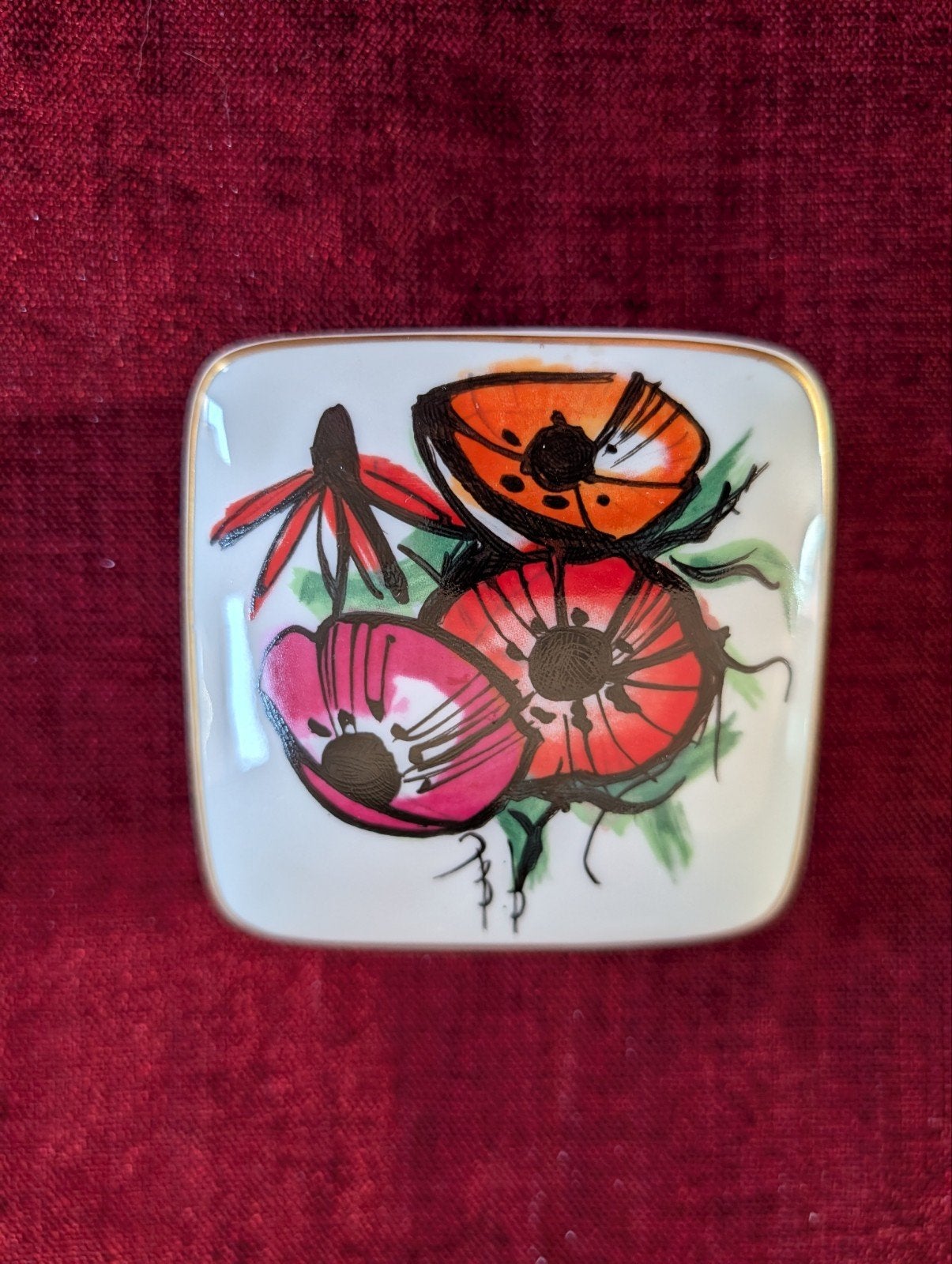 Bernardaud Limoges Concorde Air France Anemonen Doosje, Antiek en Kunst, Ophalen of Verzenden