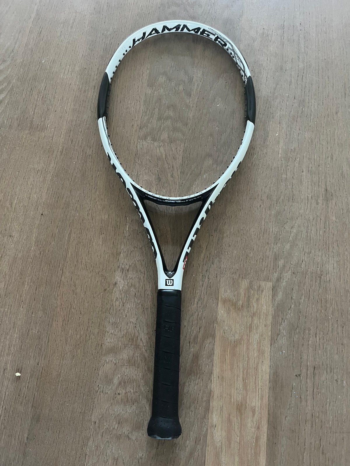 Wilson Hammer tennisracket – wit/zwart – grip 2, Ophalen, Zo goed als nieuw, Racket, Wilson