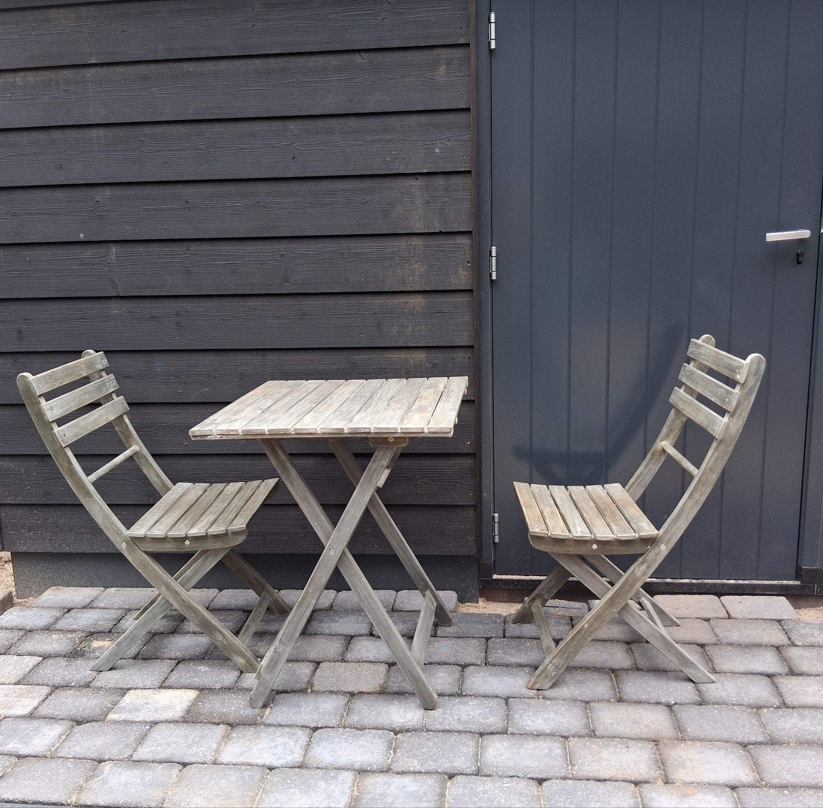 Houten bistroset inklapbaar, Ophalen, Hout, Inklapbaar