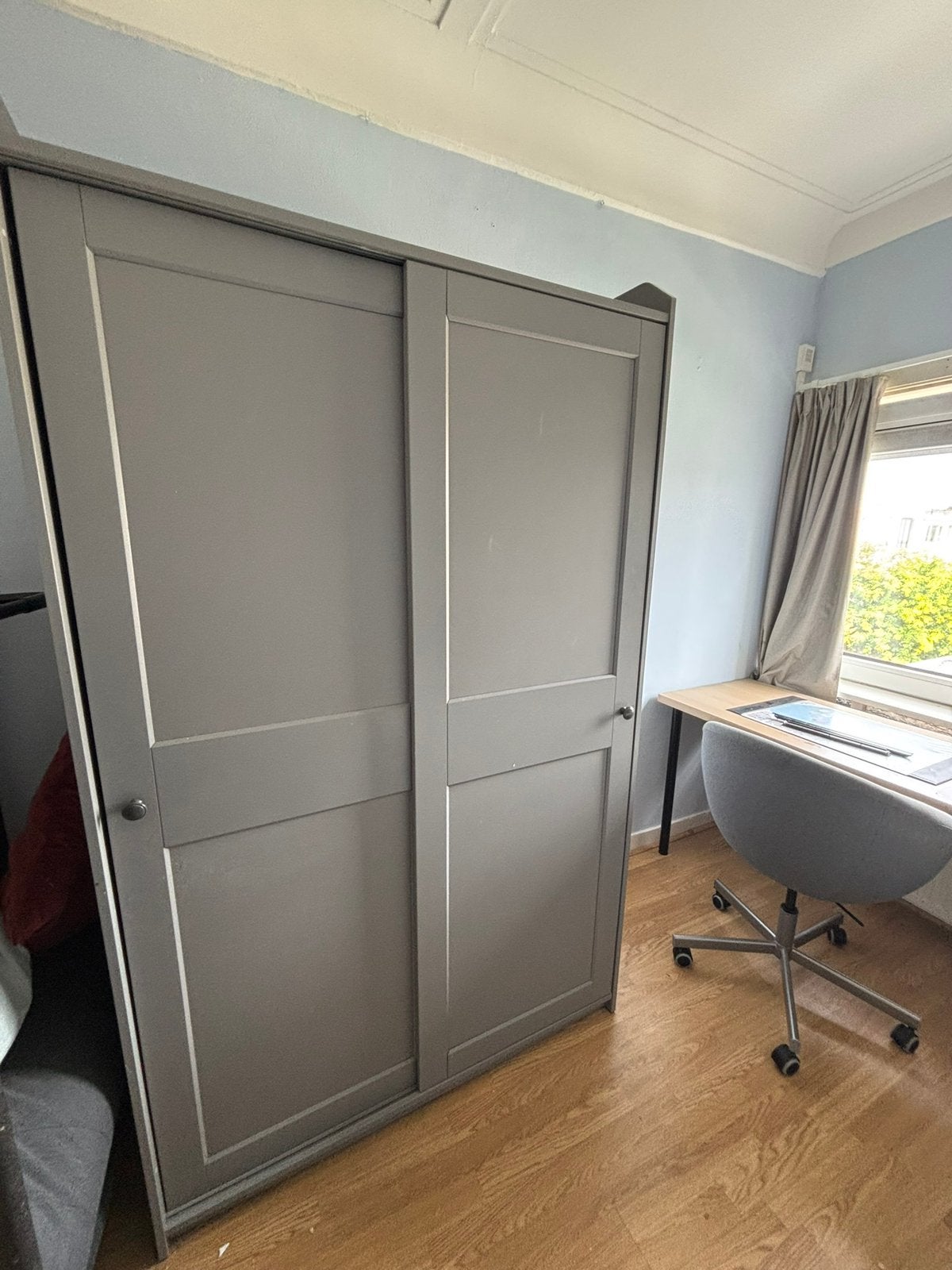 IKEA Hauga kast met schuifdeuren, Ophalen, Gebruikt, 200 cm of meer, 150 tot 200 cm