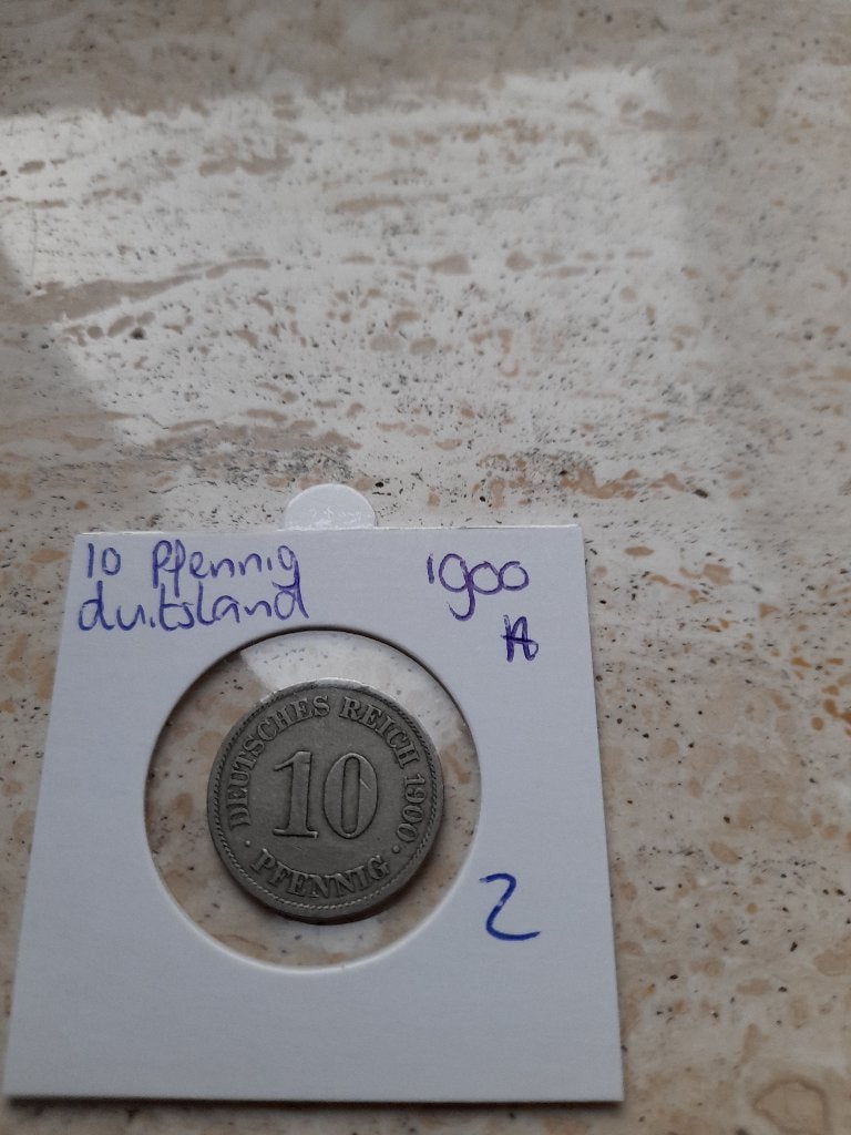 10 Pfennig 1900 A Duitsland (nr 2), Ophalen of Verzenden, Duitsland, Losse munt